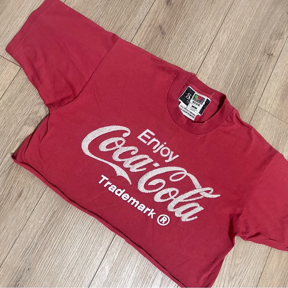 Coca-Cola Red Tee with White Embroidery